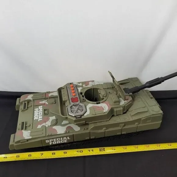 14" ARMY Tank Special Forces Plastic lights sound Decor Model Toys - Picture 8 of 8